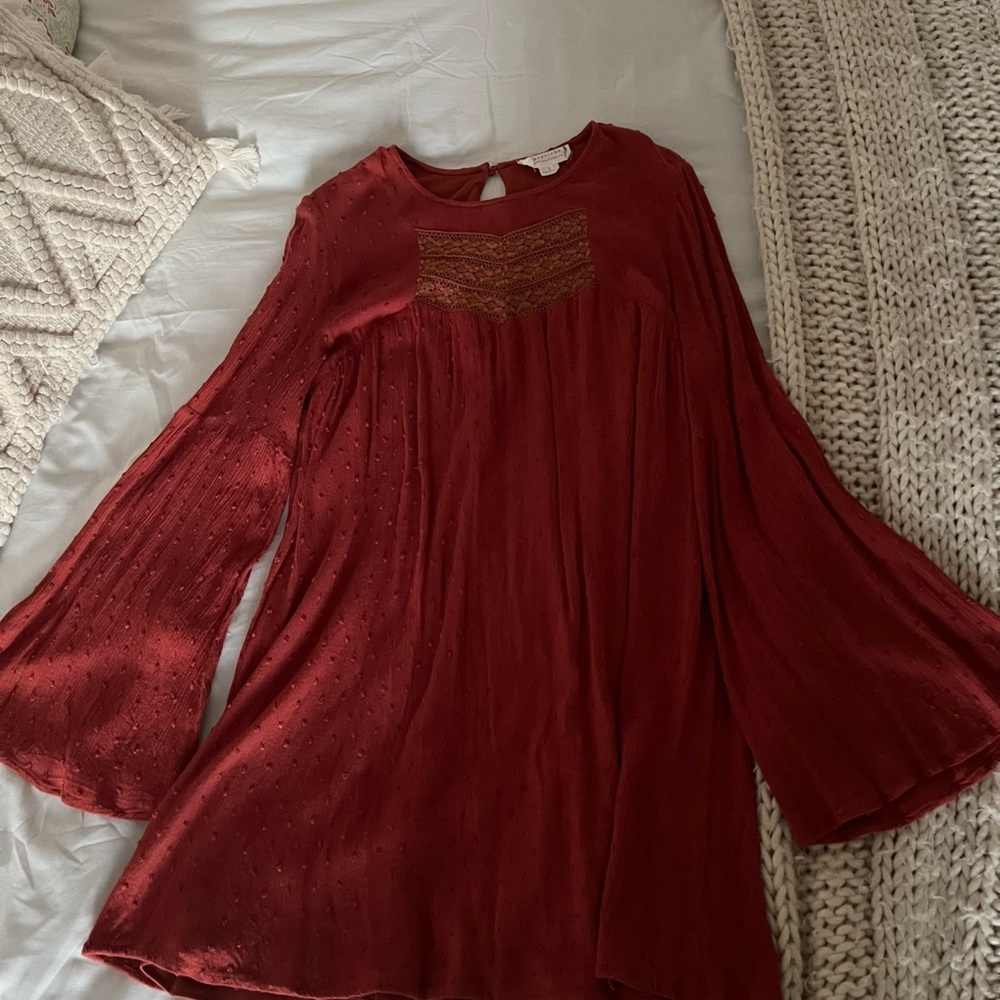 Cutie lil brick red dress!